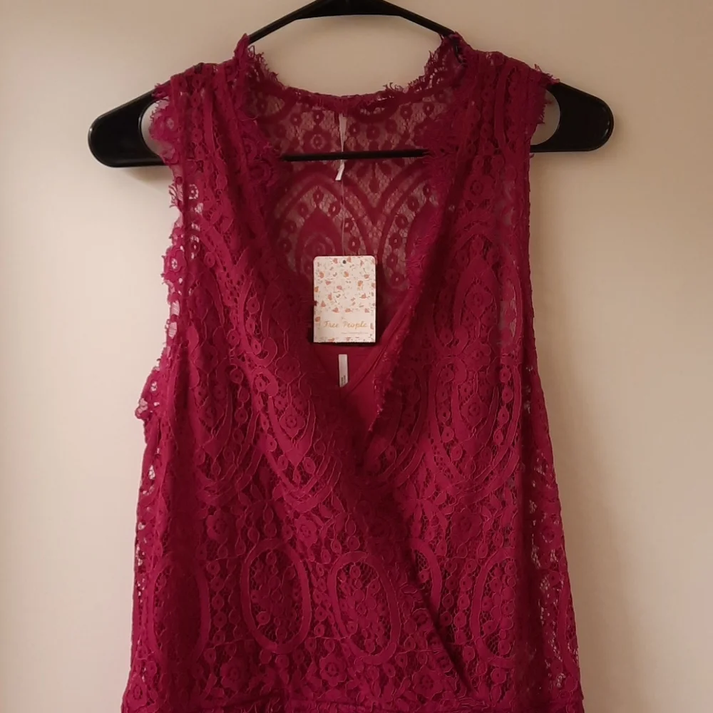 NWT, Free People Heart in Two Lace Mini Dress - Picture 7 of 15
